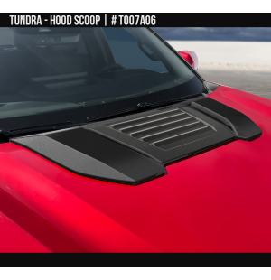 Toyota Tundra 2022 - 2025 Hood Scoop Glossy Black